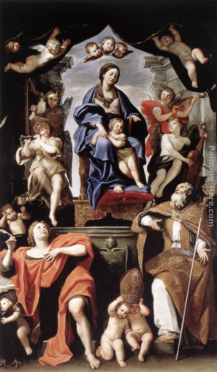 Domenichino Madonna and Child with St Petronius and St John the Baptist